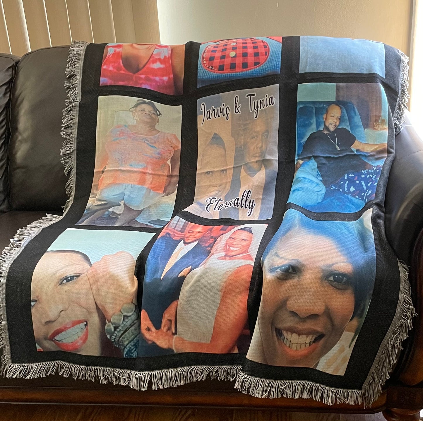 Custom Nine Panel Photo Blanket
