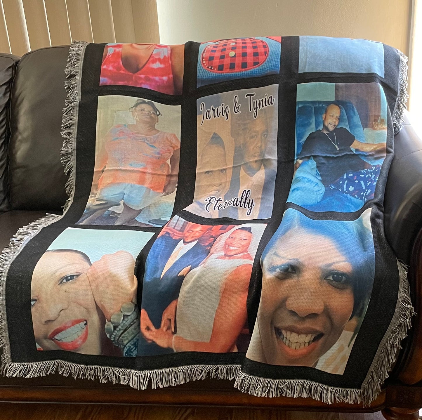 Custom Nine Panel Photo Blanket