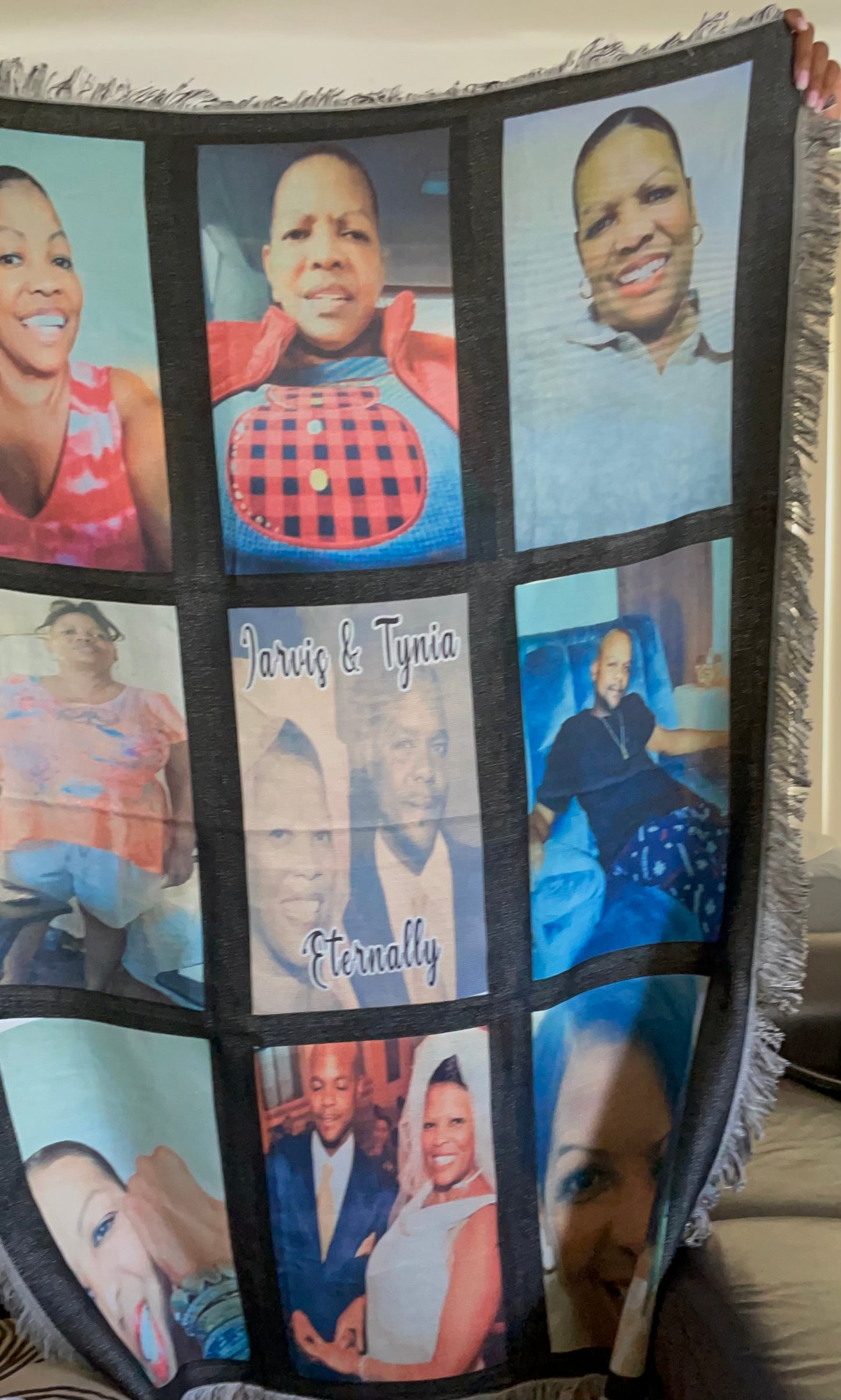 Custom Nine Panel Photo Blanket