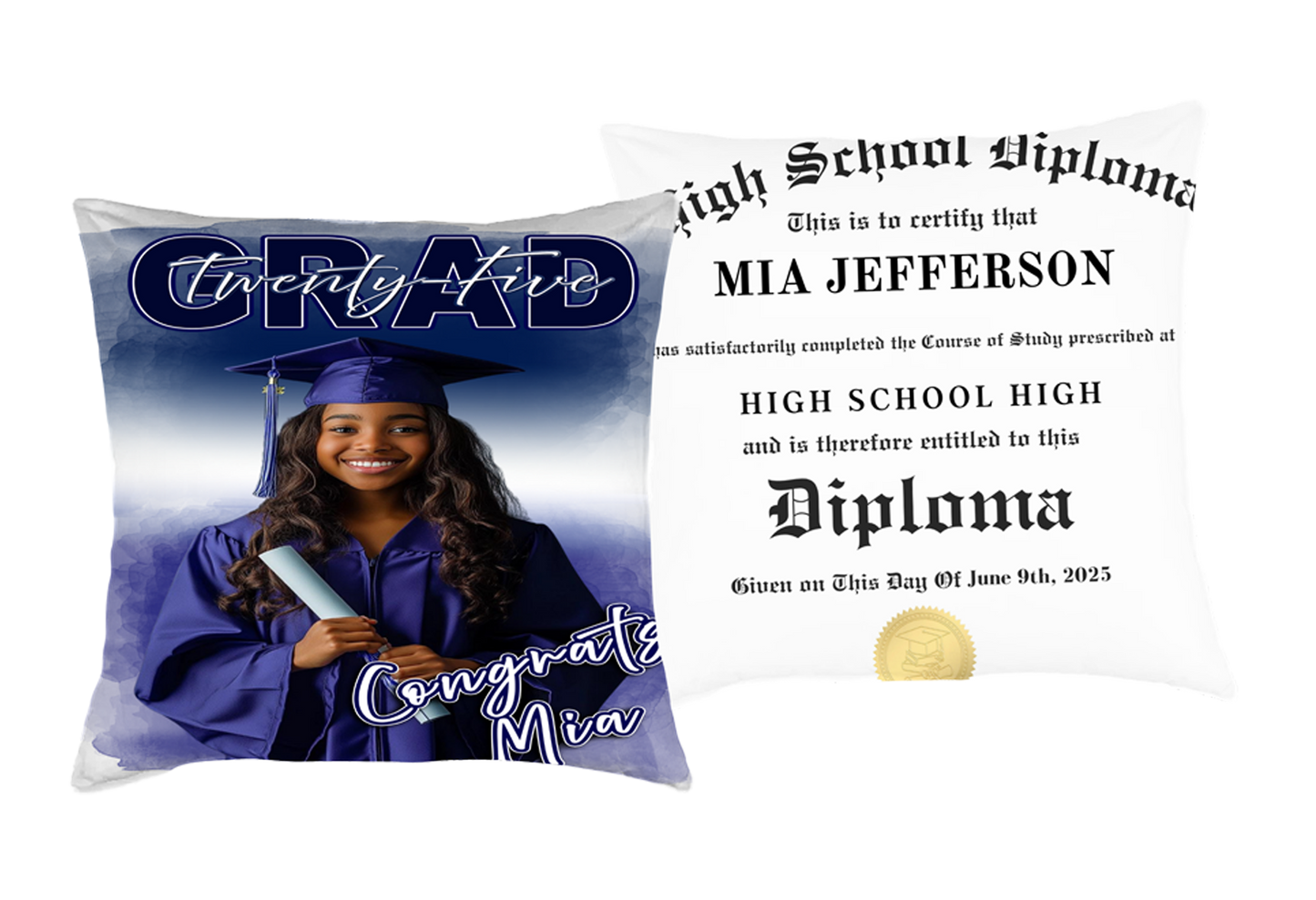 Custom Grad Pillow